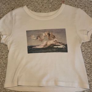 RARE Brandy Melville Angel Top Cropped Tee